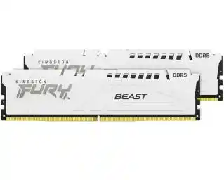 Kingston Fury Beast DDR5 32GB 2 x 16GB 6000 CL30 Biały Pamięć RAM KF560C30BWK2-32