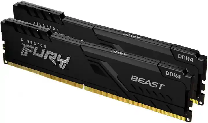 Kingston Fury FURY Beast DDR4 64GB 2 x 32GB 3200 Czarny Pamięć RAM KF432C16BBK2/64