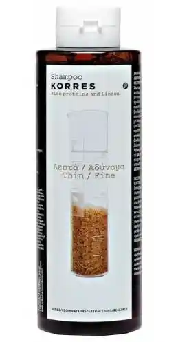 KORRES Rice Proteins & Linden Shampoo for fine hair Szampon do włosów 250 ml