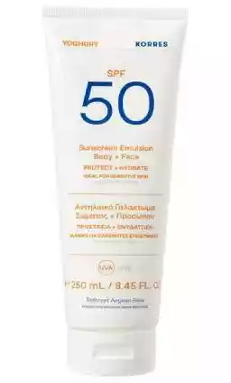 KORRES YOGHURT Emulsja ochronna do ciała i twarzy SPF50, 250ml