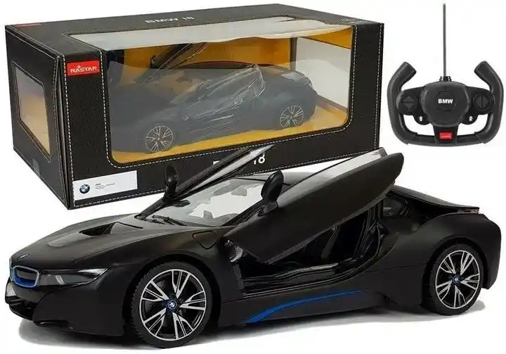 Leantoys Auto R/C Bmw I8 Rastar 1:14 Czarny