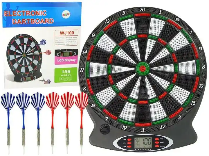 Leantoys Elektroniczna Tarcza Z Rzutkami Dart 43X38Cm