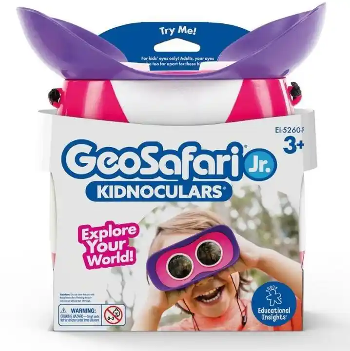 Learning Resources Geosafari Jr. Lornetka Dla Dzieci, 2X Różowa