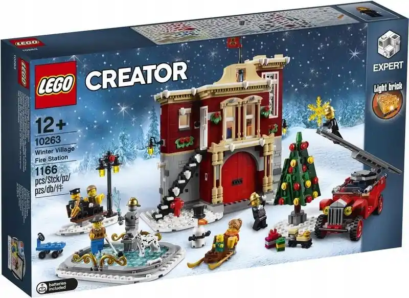 Lego Creator Expert 10263, Remiza strażacka w zimowej wiosce