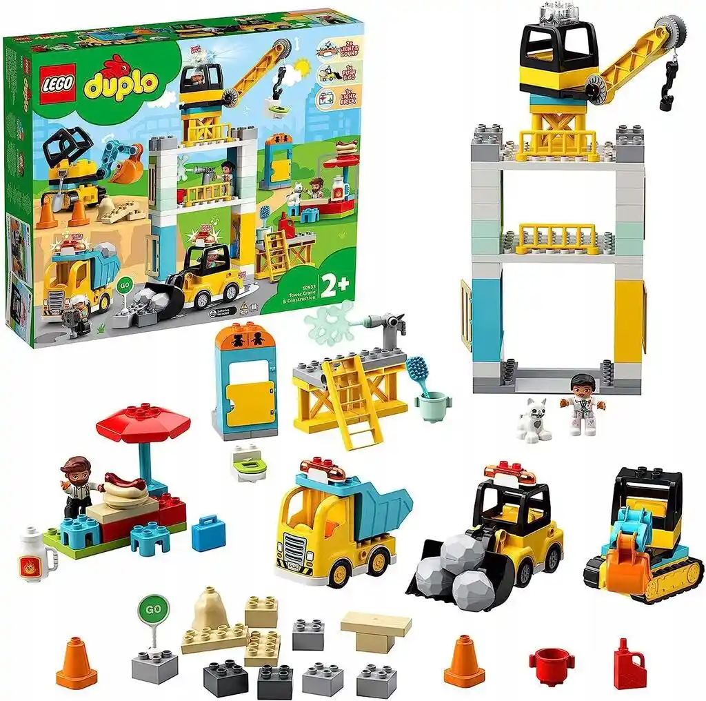 Lego Duplo 10933, Żuraw wieżowy i budowa