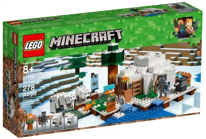 Lego Minecraft 21142, Igloo niedźwiedzia polarnego