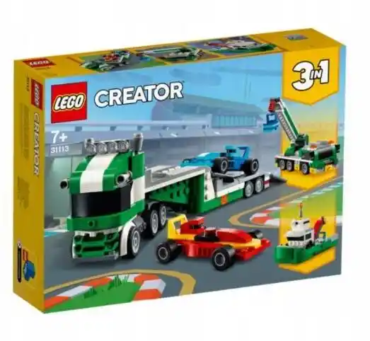 Lego Creator 31113, Laweta z wyścigówkami