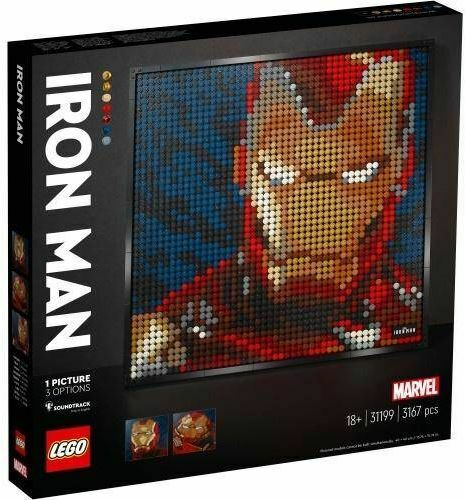 Lego Art 31199 — Iron Man z wytwórni Marvel Studios