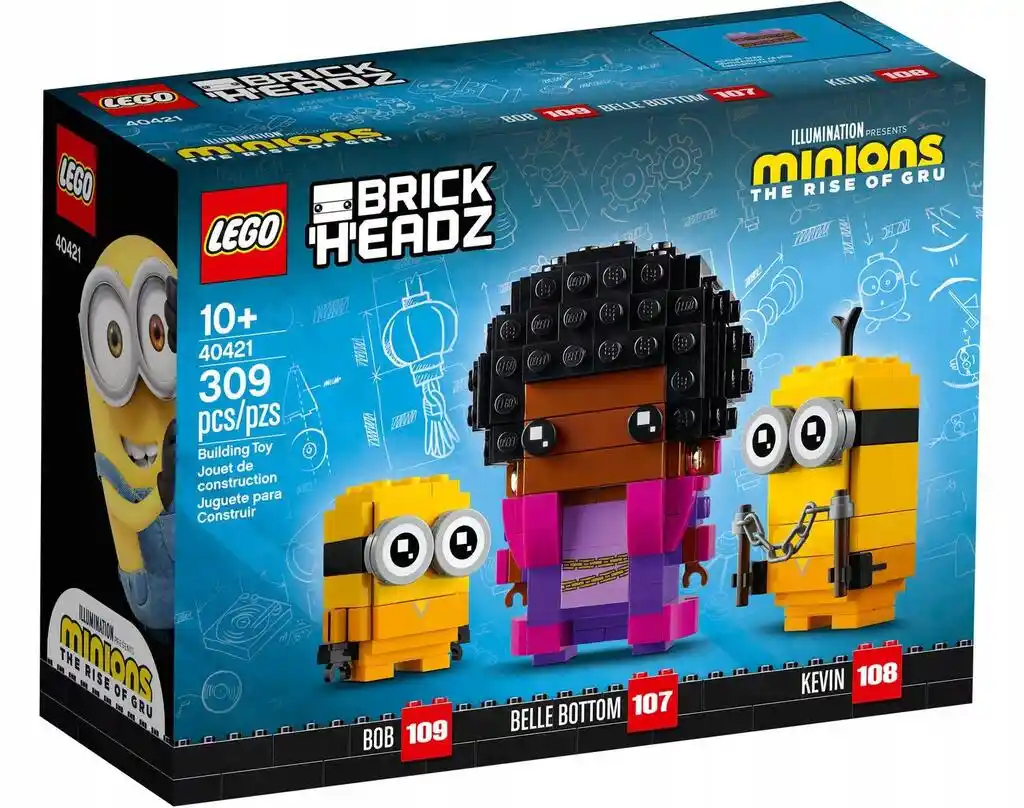 Lego BrickHeadz 40421 — Belle Bottom, Kevin i Bob