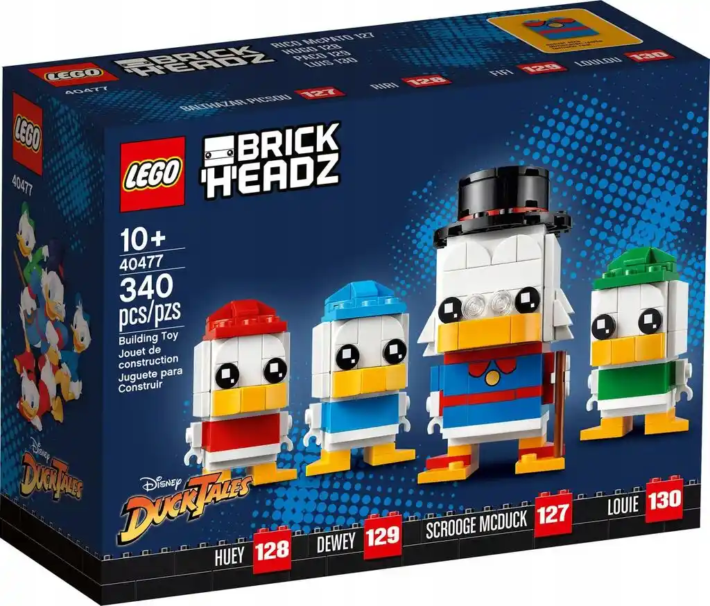 Lego BrickHeadz 40477 — Sknerus McKwacz, Hyzio, Dyzio i Zyzio