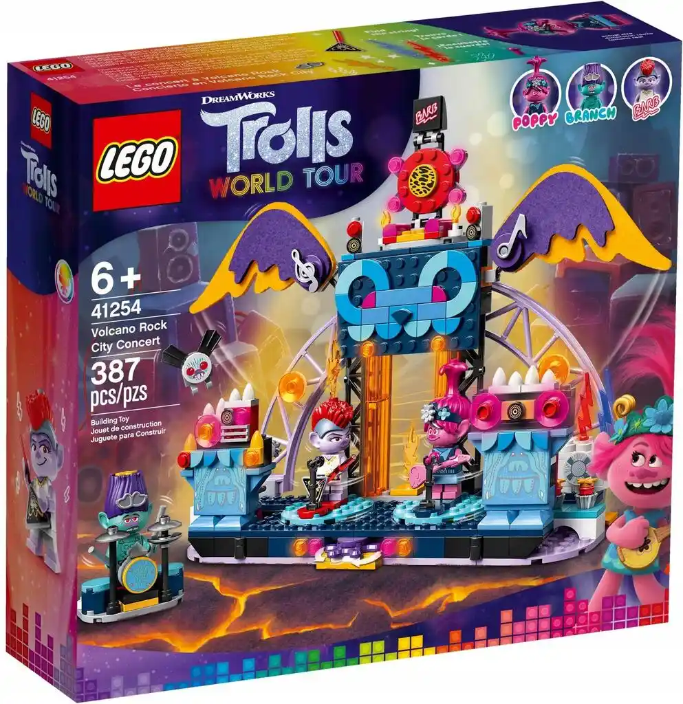 Lego Trolls 41254 — Koncert w Volcano Rock City