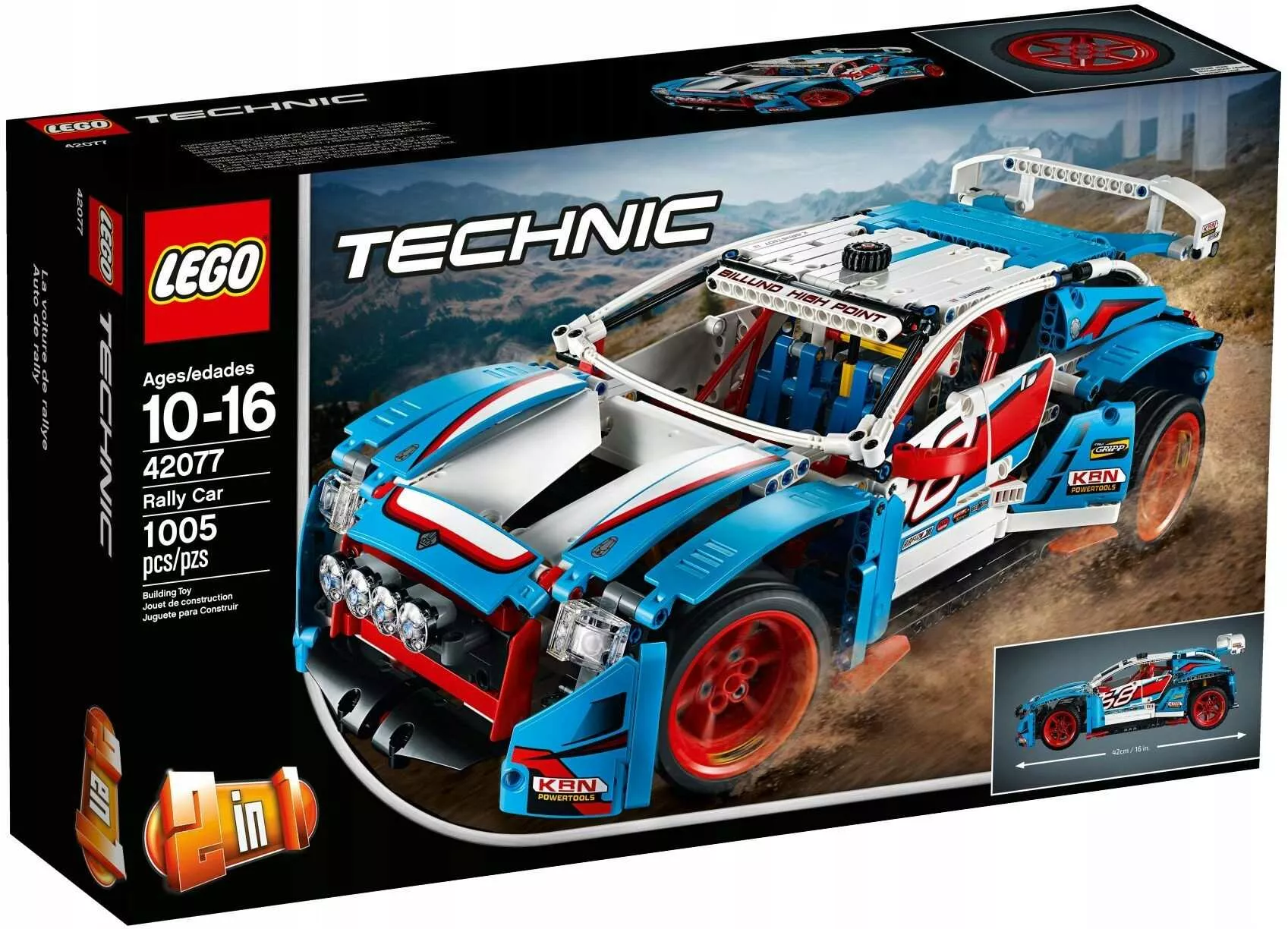 Lego Technic 42077 — Niebieska wyścigówka