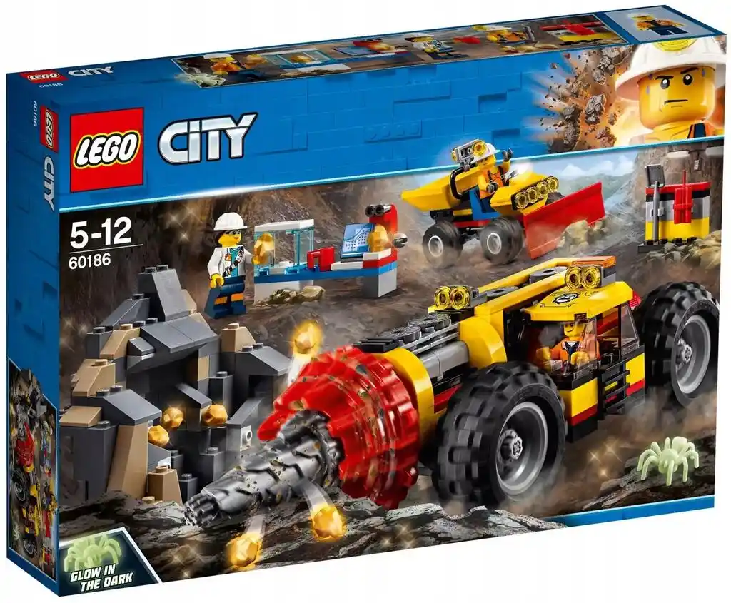 Lego City 60186 — Ciężkie wiertło górnicze