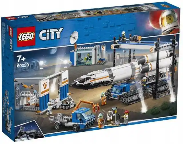 Lego City 60229 — Transport i montaż rakiety