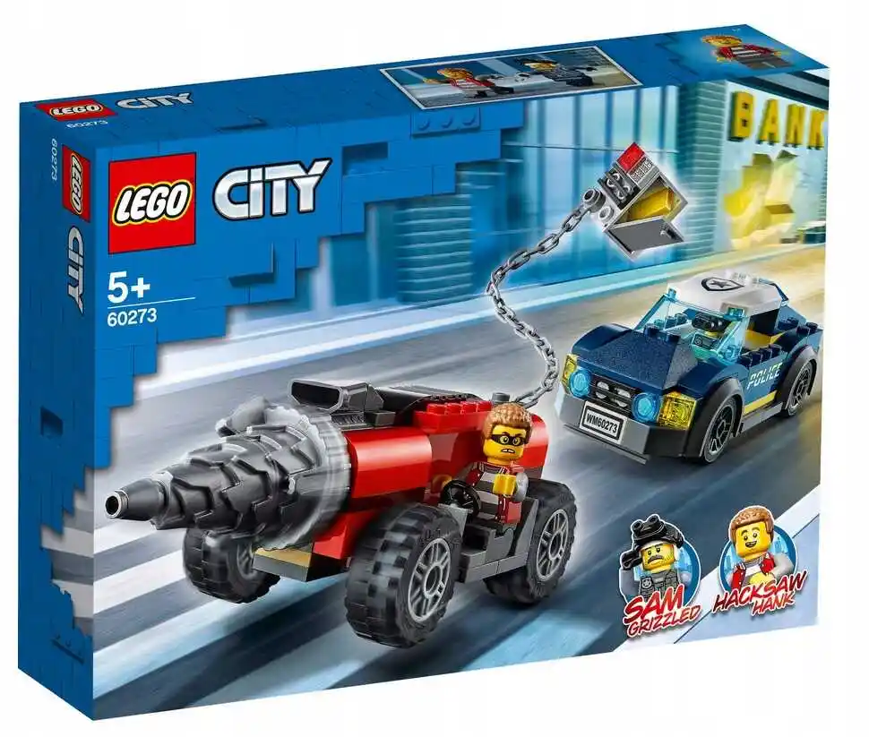 Lego City 60273 — Policyjny pościg za wiertnicą