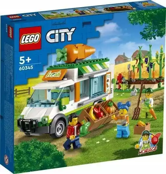 Lego City 60345, furgonetka na targu