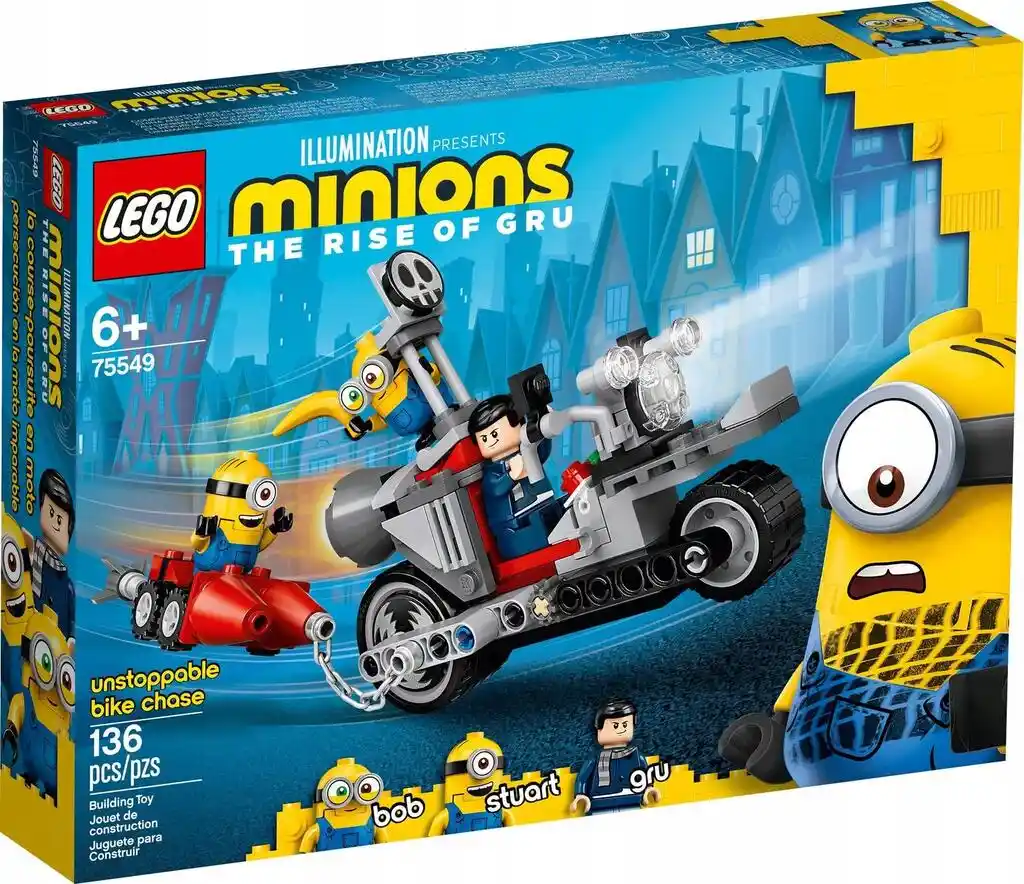 Lego Minions 75549, Niepowstrzymany motocykl ucieka