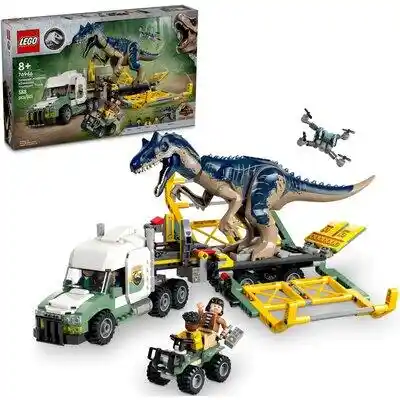 LEGO 76966 Jurassic World Dinomisje: ciężarówka do transportu allozaura