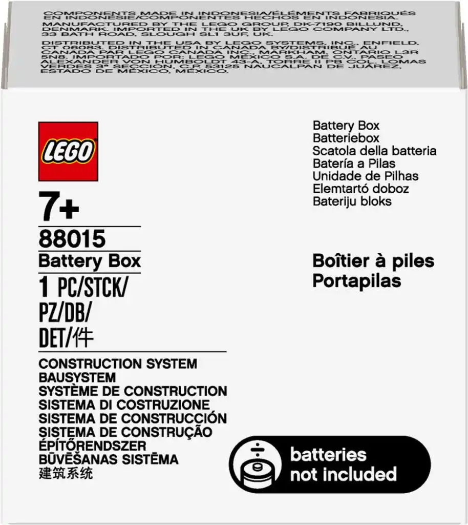 Lego Powered Up 88015, Schowek na baterie