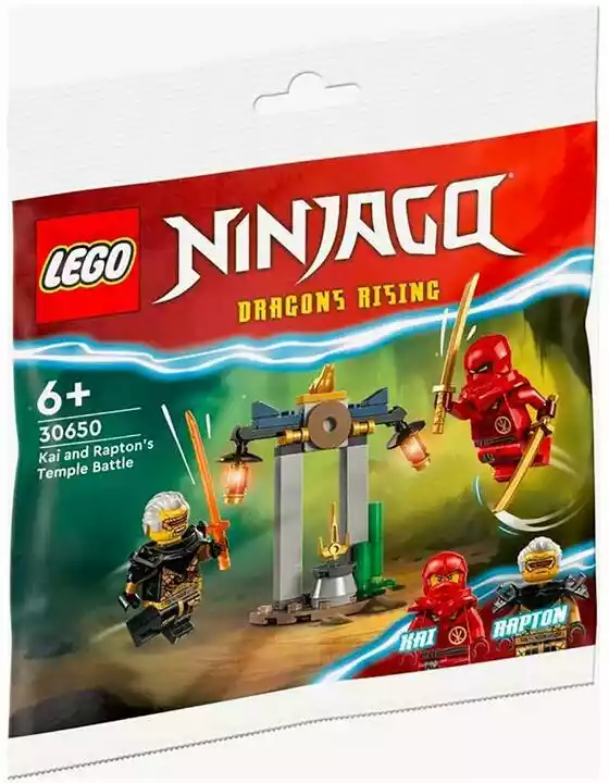 Lego Ninjago Bitwa Kaia i Raptona w świątyni 30650