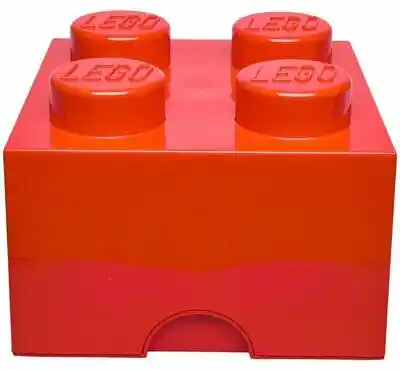 LEGO Pojemnik na klocek Brick 4 Czerwony 40031730