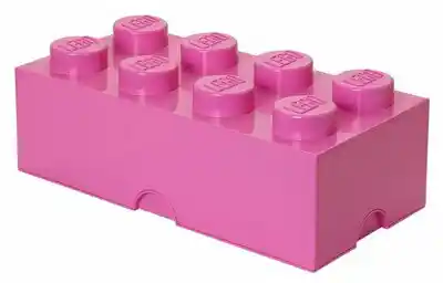 LEGO Pojemnik na klocek Brick 8 Różowy 40041739