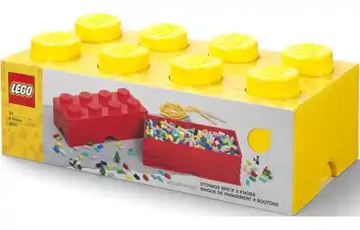 LEGO Pojemnik na klocek Brick 8 Żółty 40041732