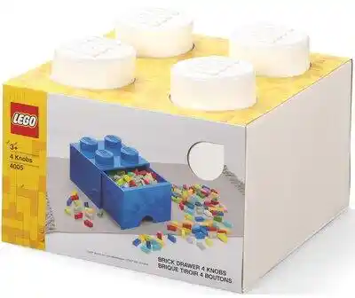 LEGO Pojemnik na z szufladką Brick 4 Biały 40051735