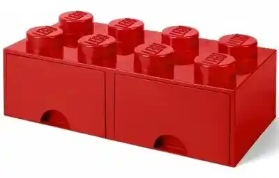 LEGO Pojemnik na z szufladkami Brick 8 Czerwony 40061730