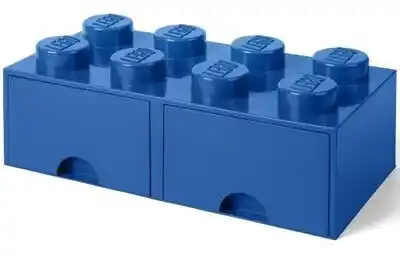 LEGO Pojemnik na z szufladkami Brick 8 Niebieski 40061731