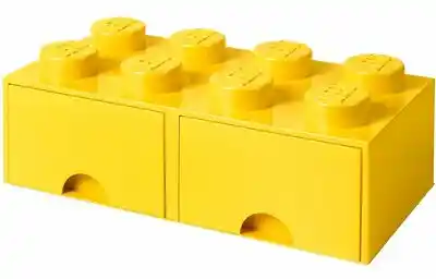 LEGO Pojemnik na z szufladkami Brick 8 Żółty 40061732