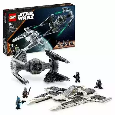 Lego Star Wars Mandaloriański myśliwiec Fang Fighter kontra TIE Interceptor 75348