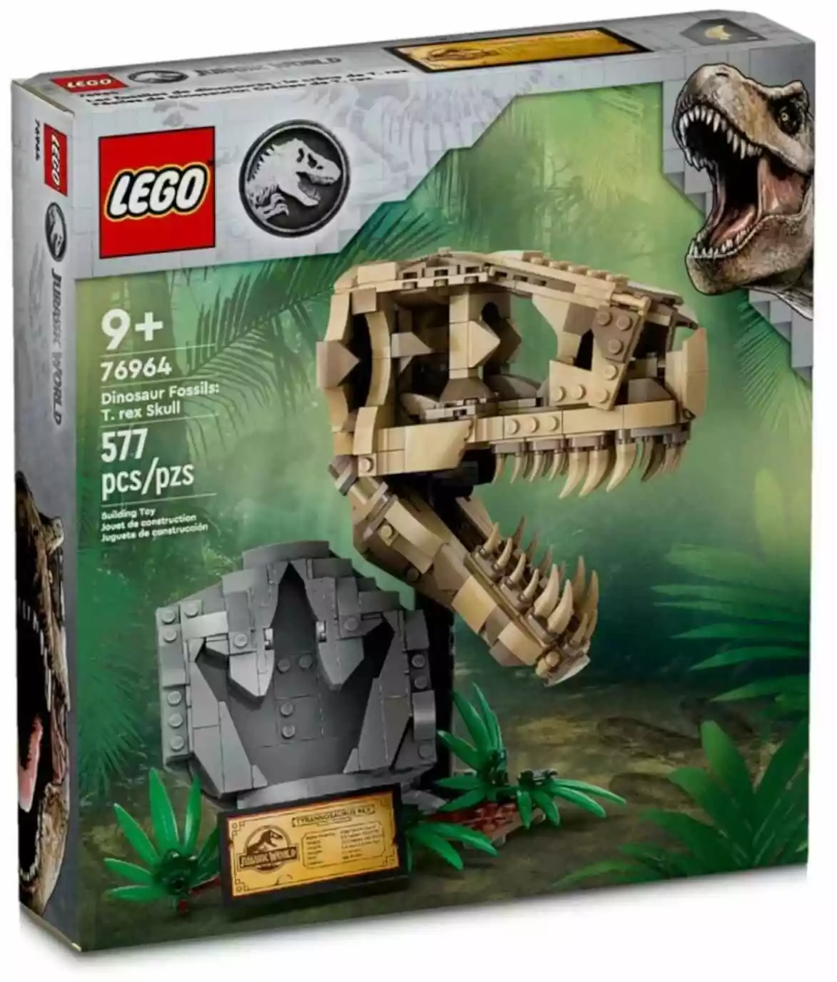 Lego Szkielety dinozaurów czaszka tyranozaura 76964