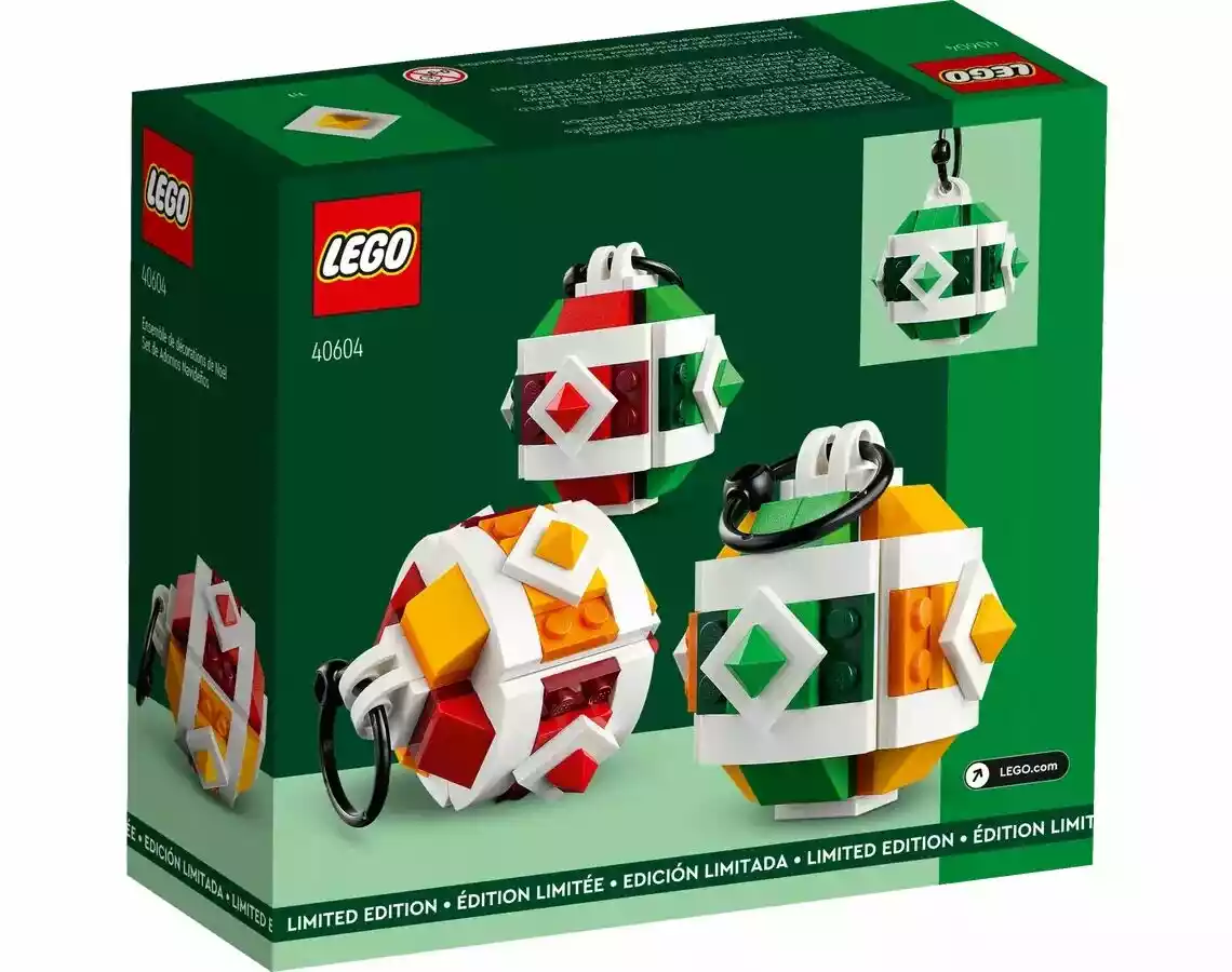 Lego Zestaw świątecznych ozdób 40604