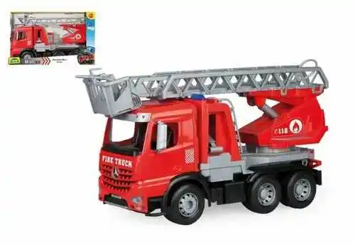 Lena Wóz strażacki z wężem wodnym Mercedes Benz Arocs, 47 cm