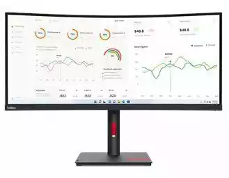 Lenovo ThinkVision T34w-30 (63D4GAT1EU) 34 cale UWQHD VA 60Hz 4ms Zakrzywiony monitor LED