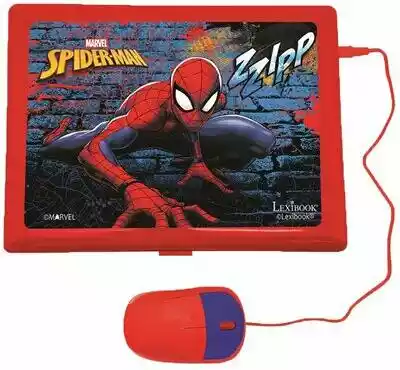 LEXIBOOK Zabawka laptop edukacyjny Spider Man 124 aktywności JC598SPI17