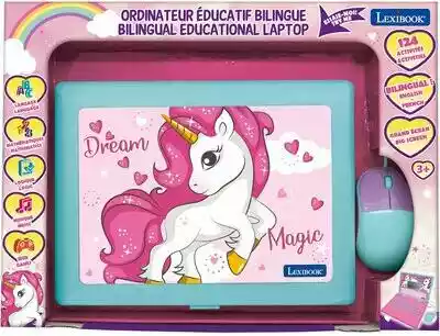 LEXIBOOK Zabawka laptop edukacyjny Unicorn JC598UNII17