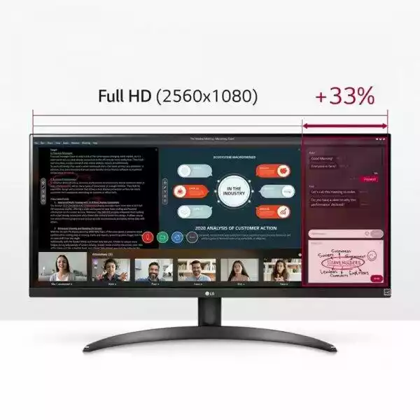 LG UltraWide 29WP500-B 29 cali 2K IPS 75Hz 5ms Gamingowy monitor LED