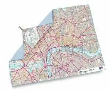 Lifeventure Ręcznik szybkoschnący SoftFibre OS Map Towel Giant 90x150cm Central London