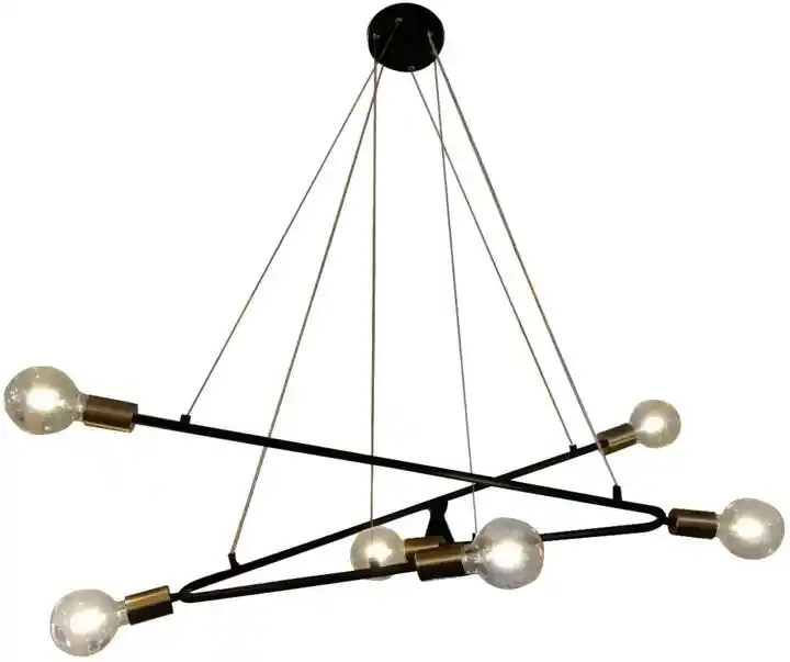 Light Prestige Estrella 6 lampa wisząca czarna LP-075/6P BK