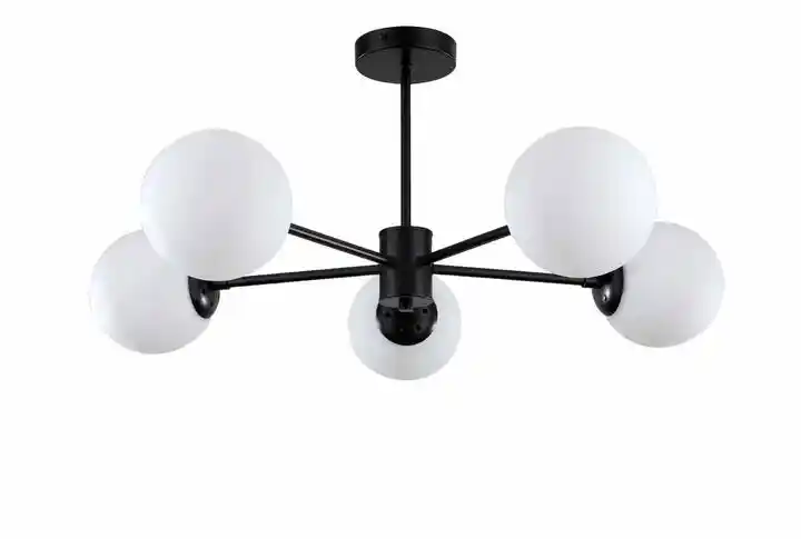 Light Prestige Lampa wisząca Roma 5 czarna