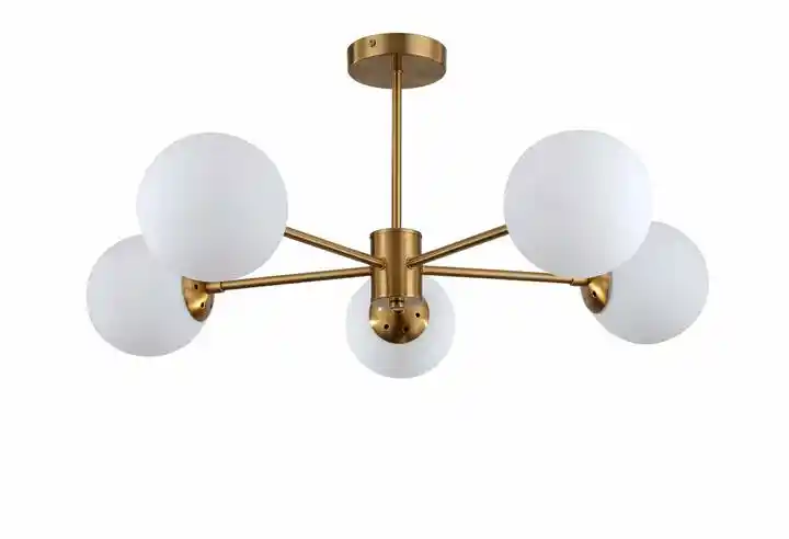 Light Prestige Lampa wisząca Roma 5 złota