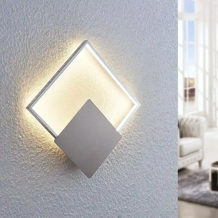 Lindby Anays Square LED Lampa Ścienna White 9984020