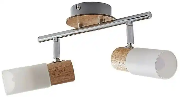 Lindby Christoph 2 Lampa Sufitowa Wood/White 9621824