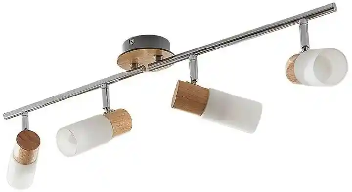 Lindby Christoph 4 Lampa Sufitowa Wood/White 9621828