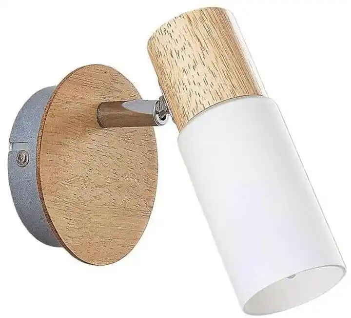 Lindby Christoph Lampa Ścienna Wood/White 9621823