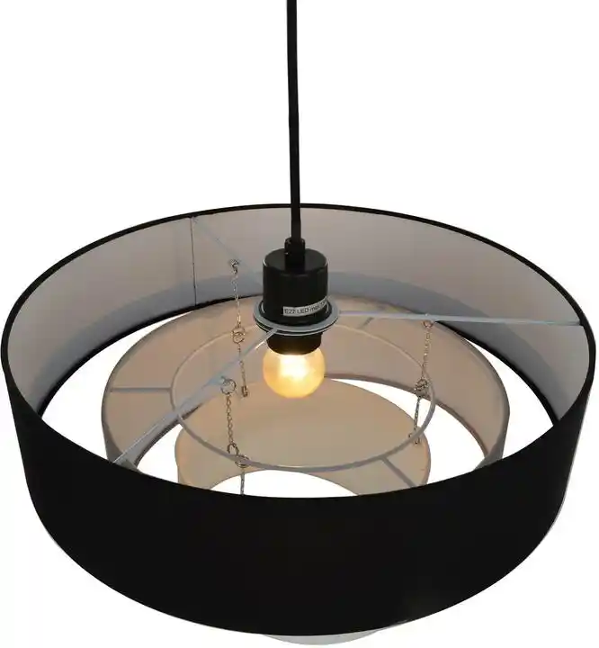 Lindby Coria Lampa Wisząca Black/Grey 9626608