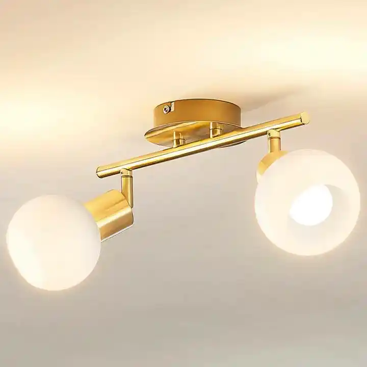 Lindby Elaina 2 Lampa Sufitowa Brass/Opal 9620021