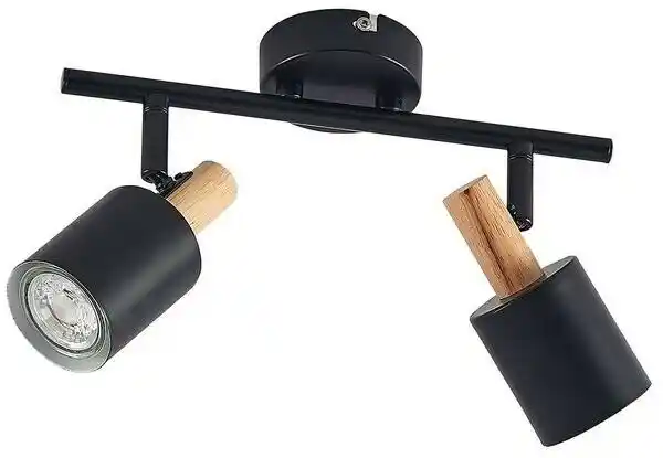 Lindby Junes 2 Lampa Sufitowa Black 9626956